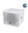 GloboStar® FDB ES112SA 98007 Facilities Speaker - Ενεργό Αυτοενισχυόμενο Ηχείο Subwoofer Εγκαταστάσεων Επιδαπέδιο με Ψηφιακό Ενισχυτή BA1.6 AC 220V-50-60Hz - 600W RMS (1400W Peak) - 1 x 12" Inches LF - IP20 - Λευκό - Μ44.5 x Π44.5 x Υ37.5cm